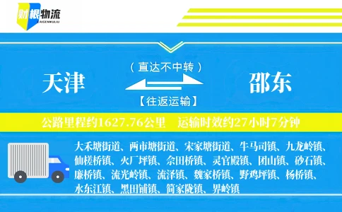 天津到邵东物流公司