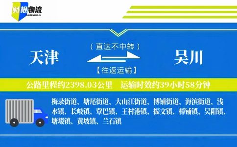 天津到吴川物流公司