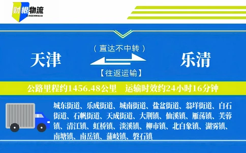 天津到乐清物流公司