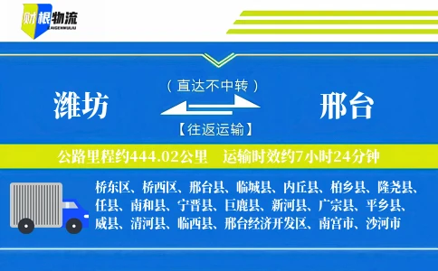 潍坊到邢台物流公司