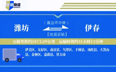 潍坊到伊春物流公司