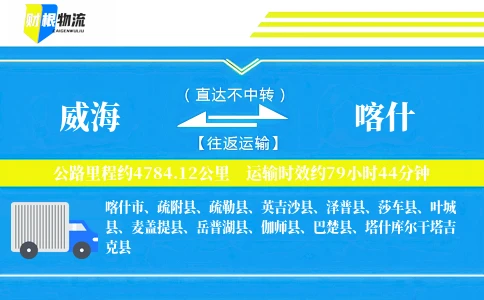 威海到喀什物流公司