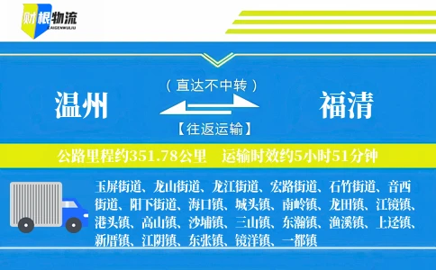温州到福清物流公司