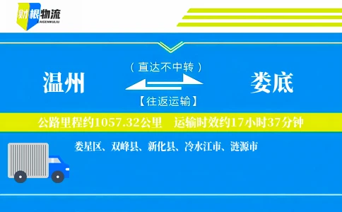 温州到娄底物流公司