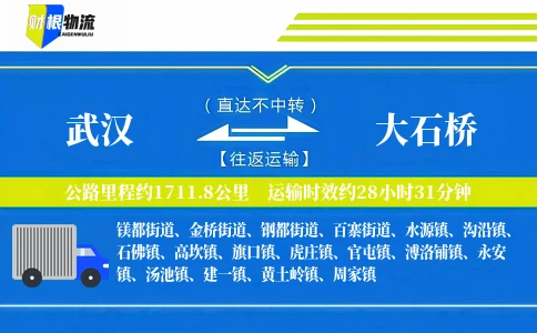 武汉到大石桥物流公司