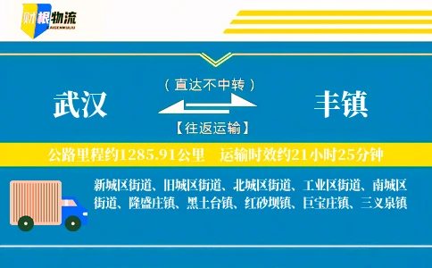 武汉到丰镇物流公司