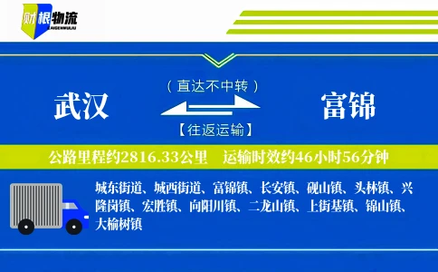 武汉到富锦物流公司