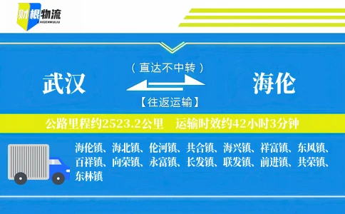 武汉到海伦物流公司