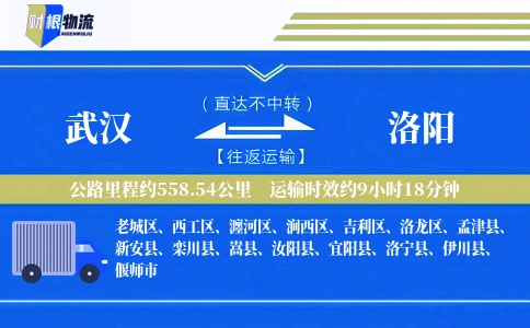 武汉到洛阳物流公司