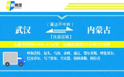 武汉到内蒙古物流公司