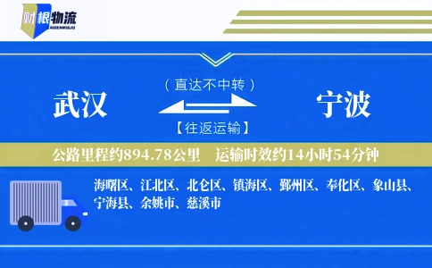 武汉到宁波物流公司