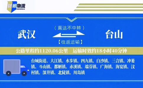 武汉到台山物流公司