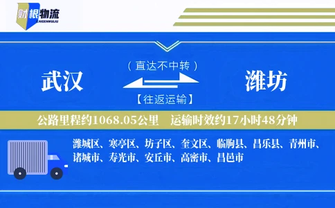 武汉到潍坊物流公司