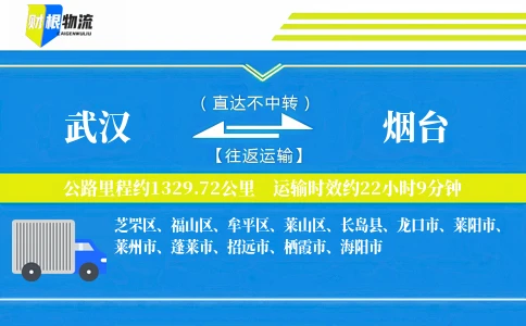 武汉到烟台物流公司
