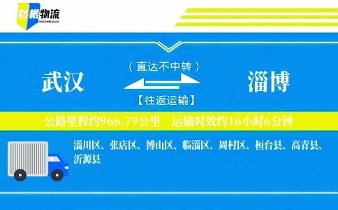 武汉到淄博物流公司