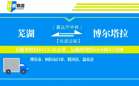 芜湖到博尔塔拉物流公司