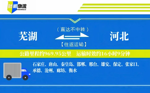 芜湖到河北物流公司
