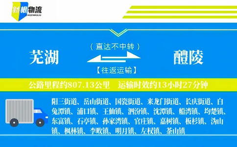 芜湖到醴陵物流公司