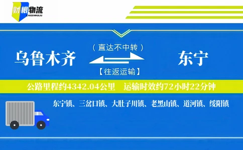 乌鲁木齐到东宁物流公司