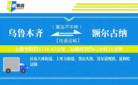 乌鲁木齐到额尔古纳物流公司