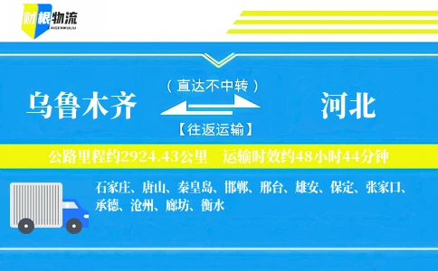 乌鲁木齐到河北物流公司