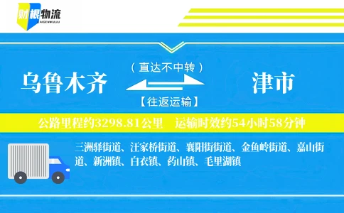 乌鲁木齐到津市物流公司