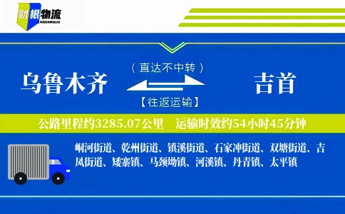 乌鲁木齐到吉首物流公司