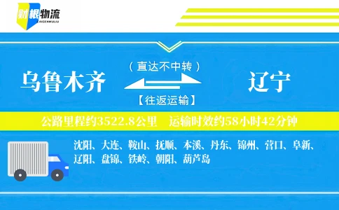 乌鲁木齐到辽宁物流公司