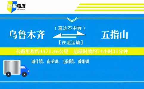 乌鲁木齐到五指山物流公司
