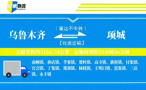 乌鲁木齐到项城物流公司