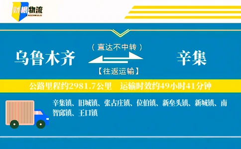 乌鲁木齐到辛集物流公司