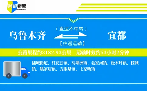 乌鲁木齐到宜都物流公司