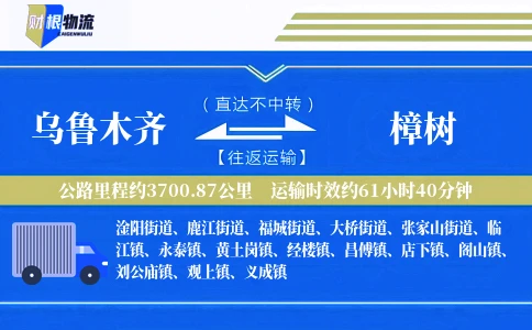 乌鲁木齐到樟树物流公司