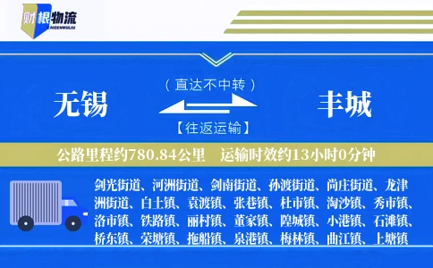 无锡到丰城物流公司