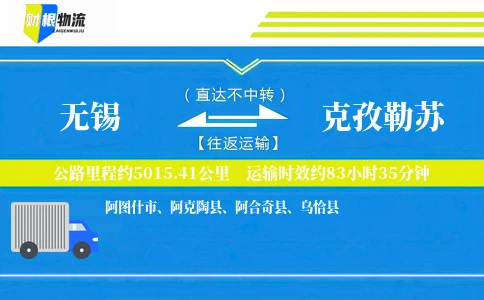 无锡到克孜勒苏物流公司