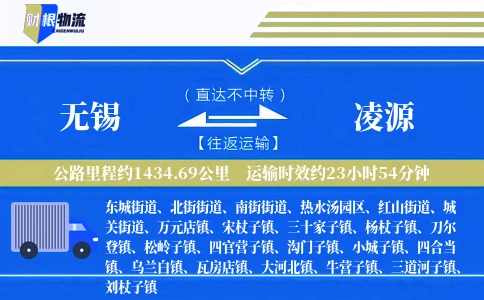 无锡到凌源物流公司