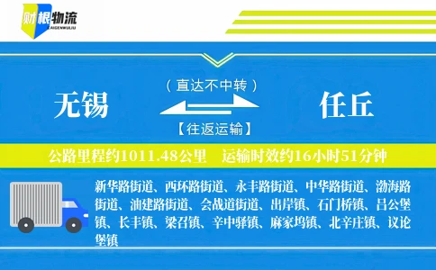 无锡到任丘物流公司
