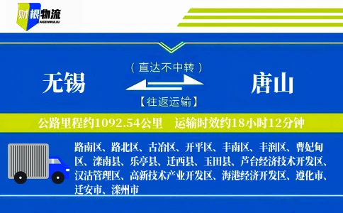 无锡到唐山物流公司