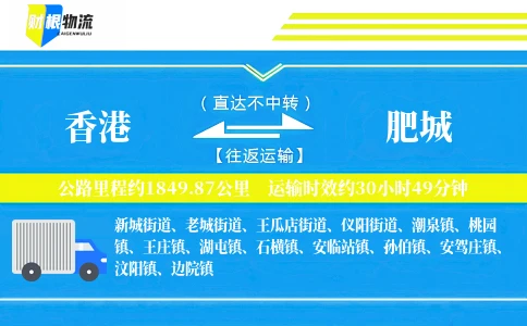 香港到肥城物流公司