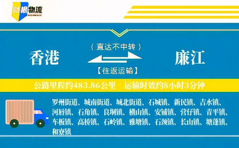 香港到廉江物流公司