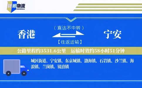 香港到宁安物流公司