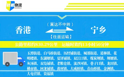 香港到宁乡物流公司