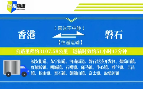 香港到磐石物流公司