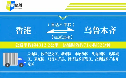 香港到乌鲁木齐物流公司