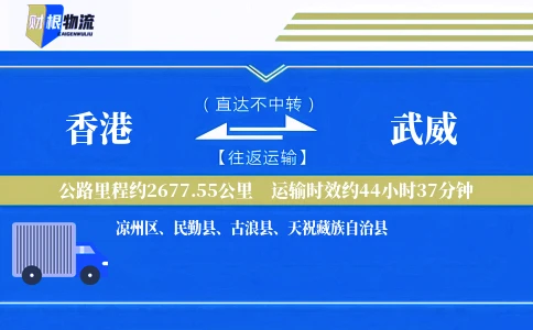香港到武威物流公司