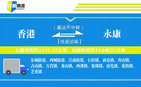 香港到永康物流公司