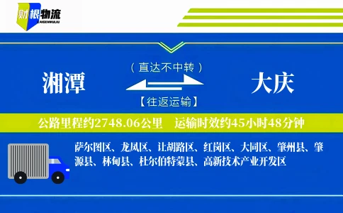 湘潭到大庆物流公司