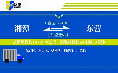 湘潭到东营物流公司