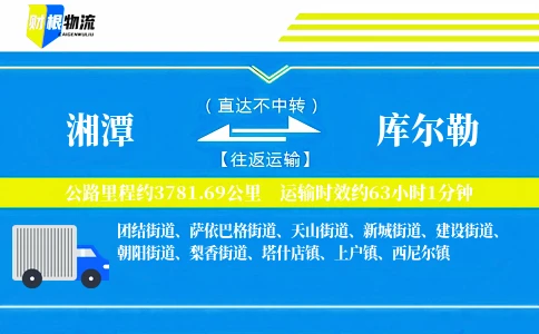 湘潭到库尔勒物流公司