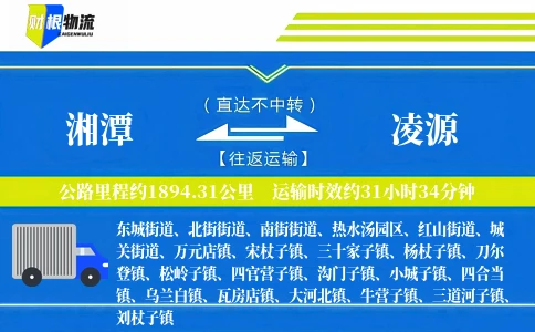 湘潭到凌源物流公司